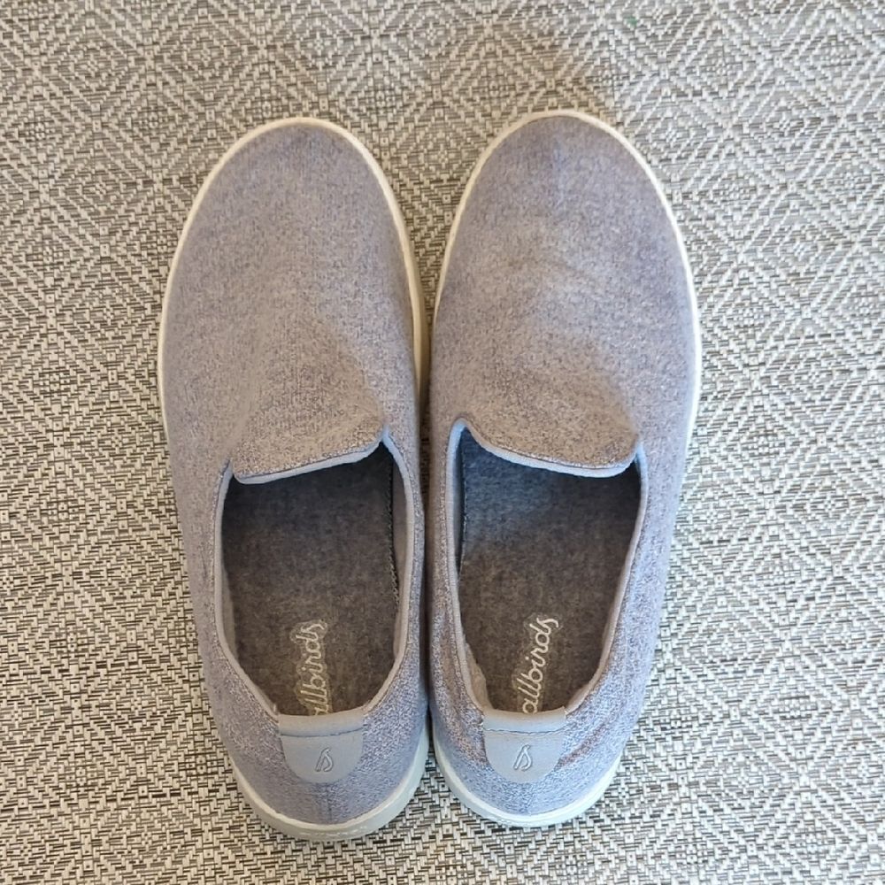 Allbirds Light Gray Wool Lounger Casual Slip-Ons - Picture 9 of 12
